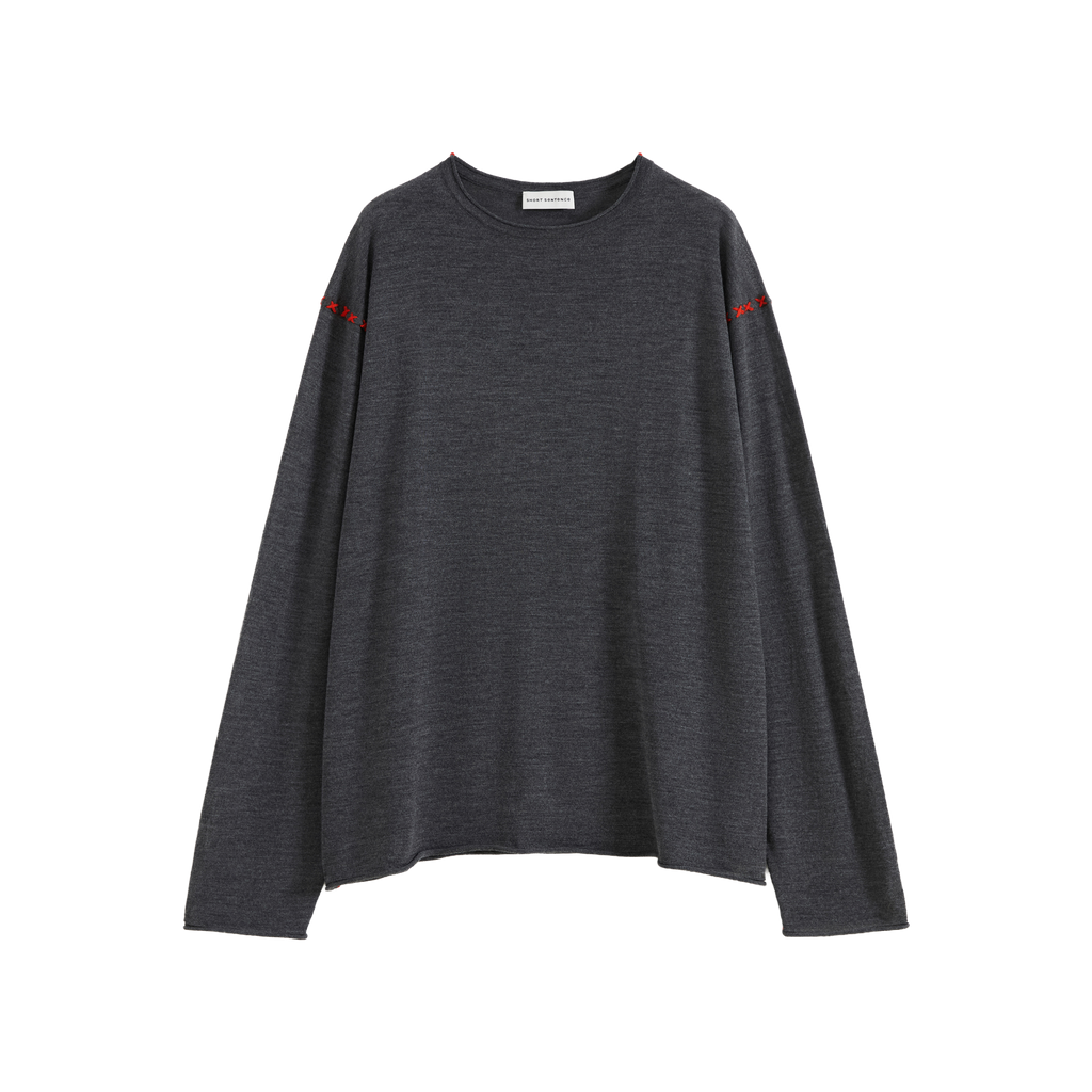 Cross-Stitch Loose Knit Top
