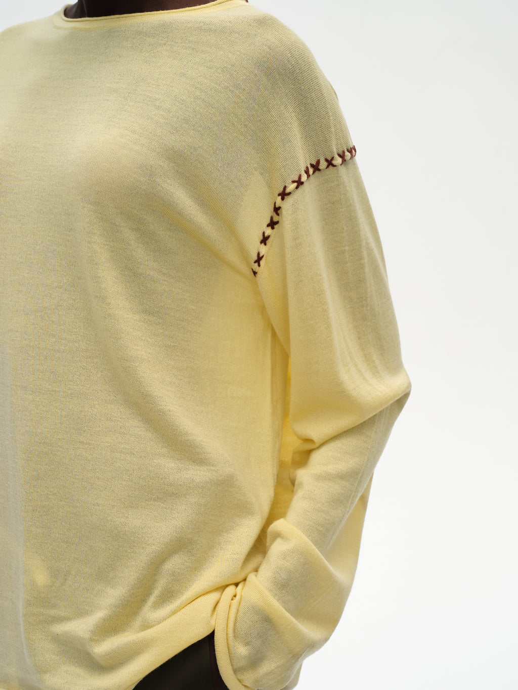 Cross-Stitch Loose Knit Top