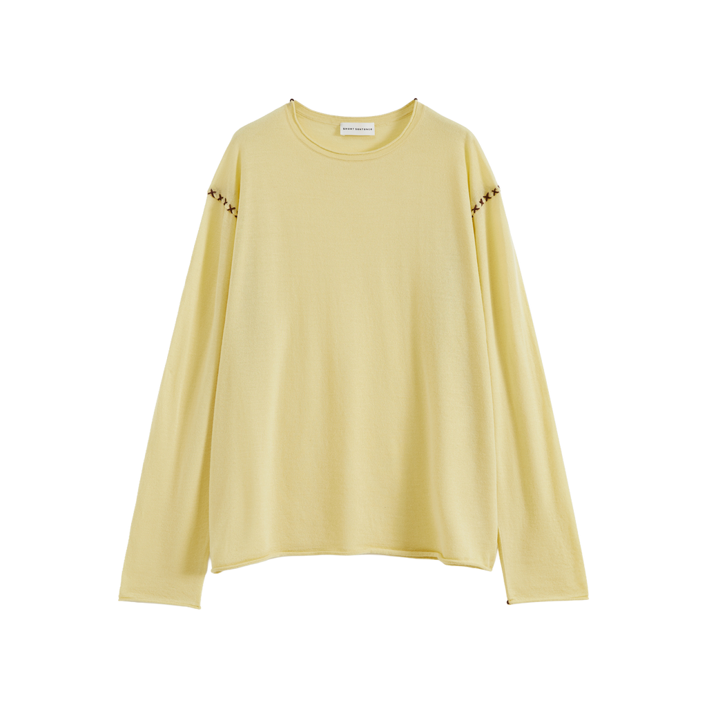 Cross-Stitch Loose Knit Top