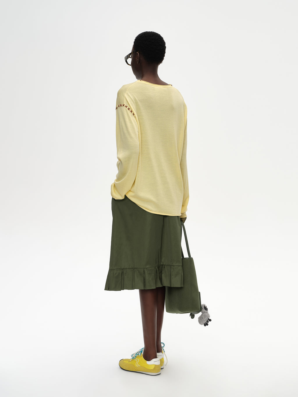 Cross-Stitch Loose Knit Top