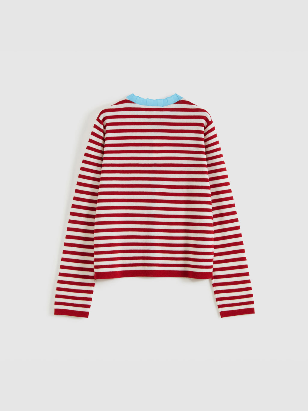 Contrast Collar Knit Cardigan