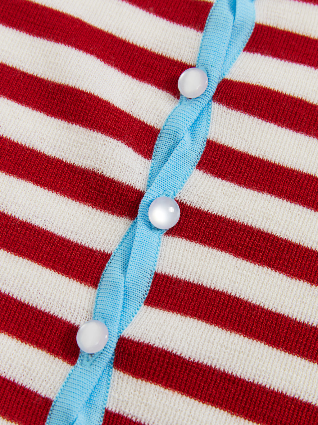 Contrast Collar Knit Cardigan