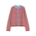 Contrast Collar Knit Cardigan