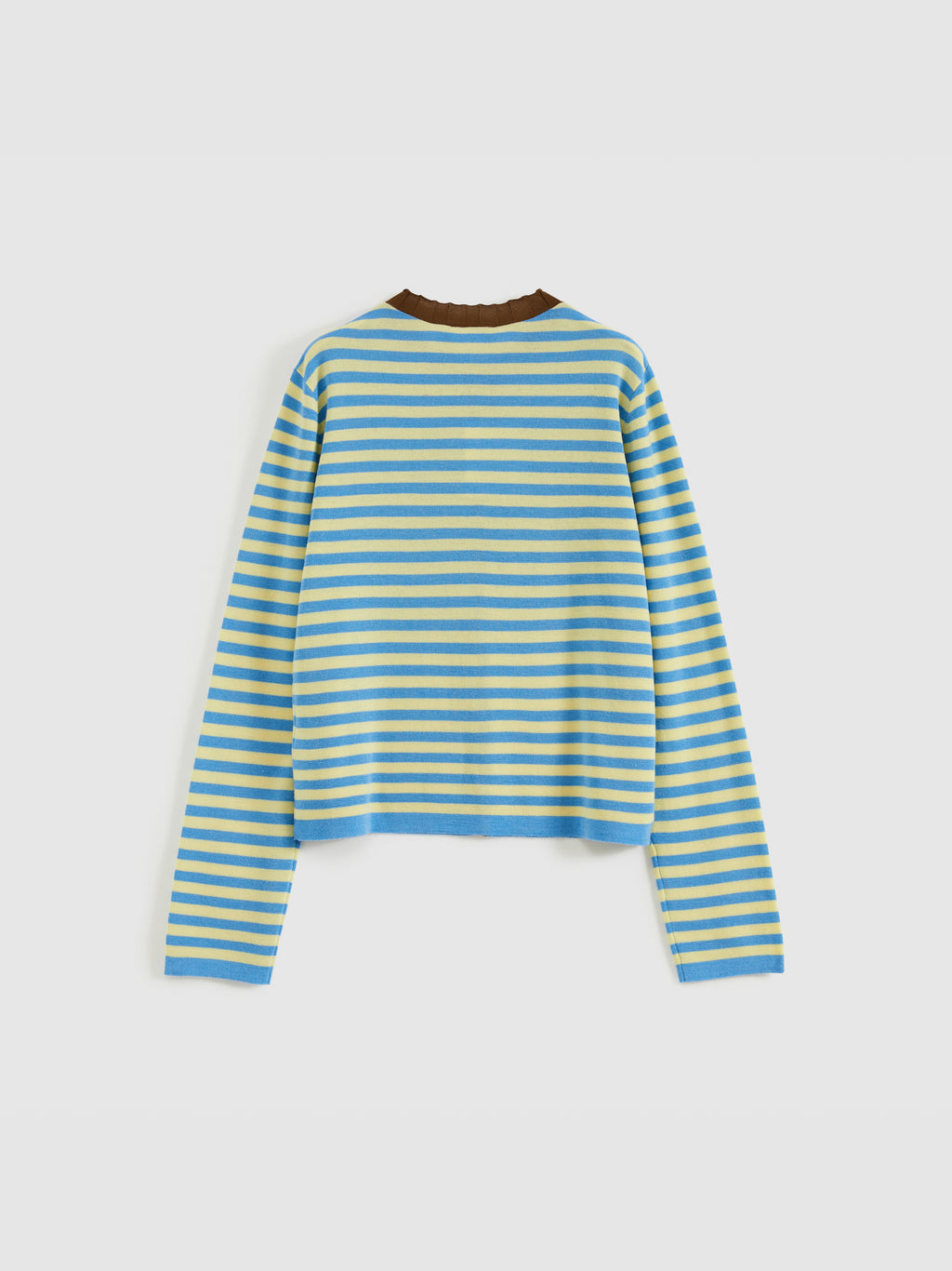 Contrast Collar Knit Cardigan