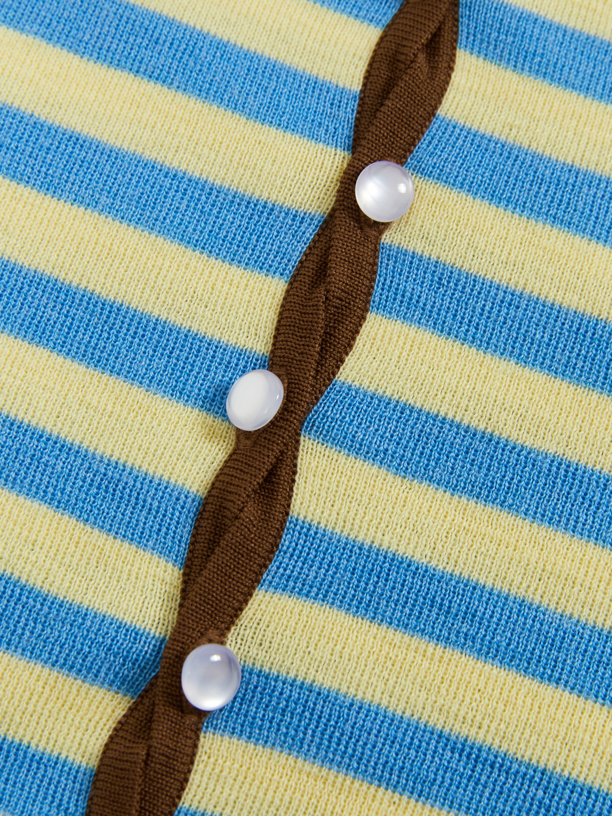 Contrast Collar Knit Cardigan
