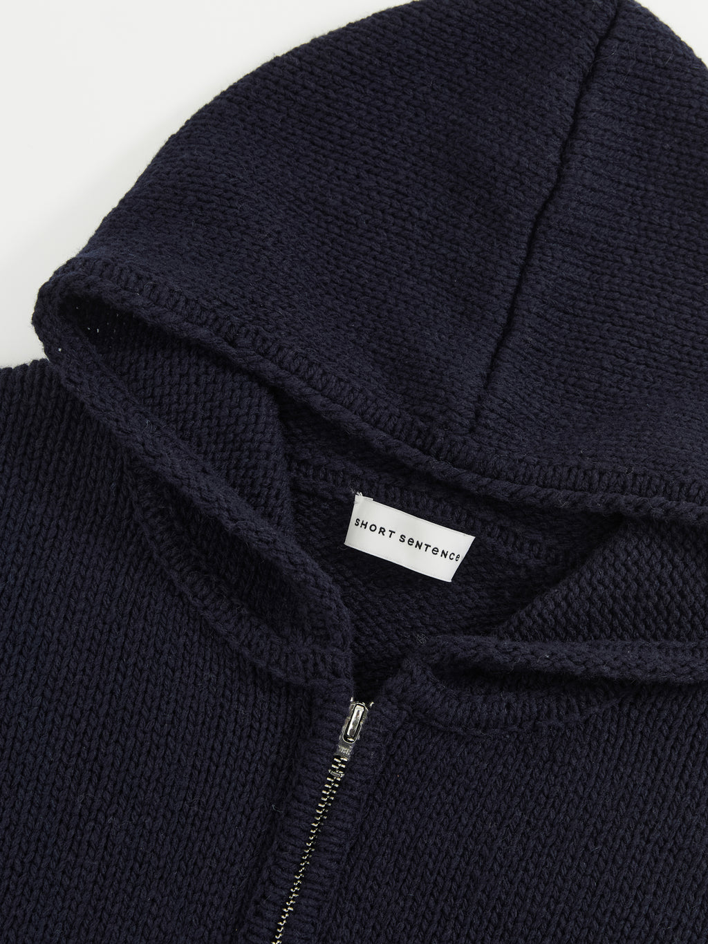 Patchwork Hooded Knit Top