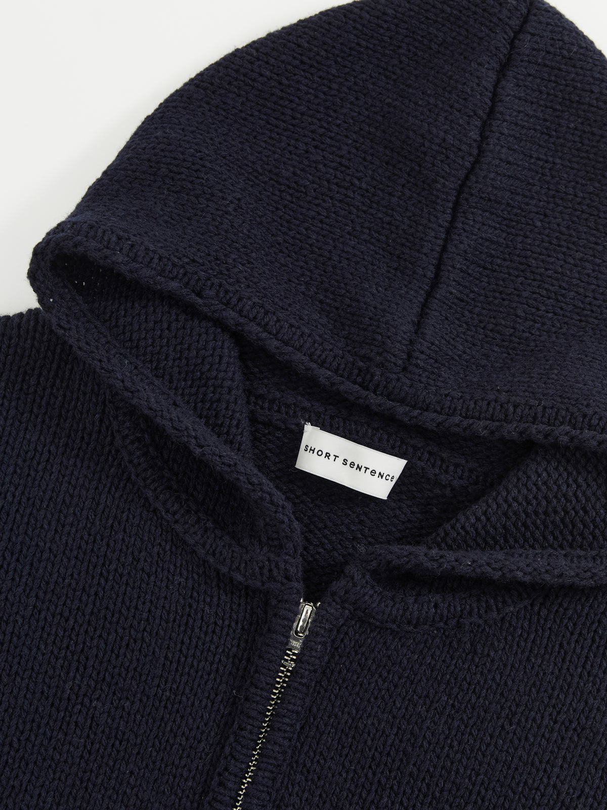 Patchwork Hooded Knit Top