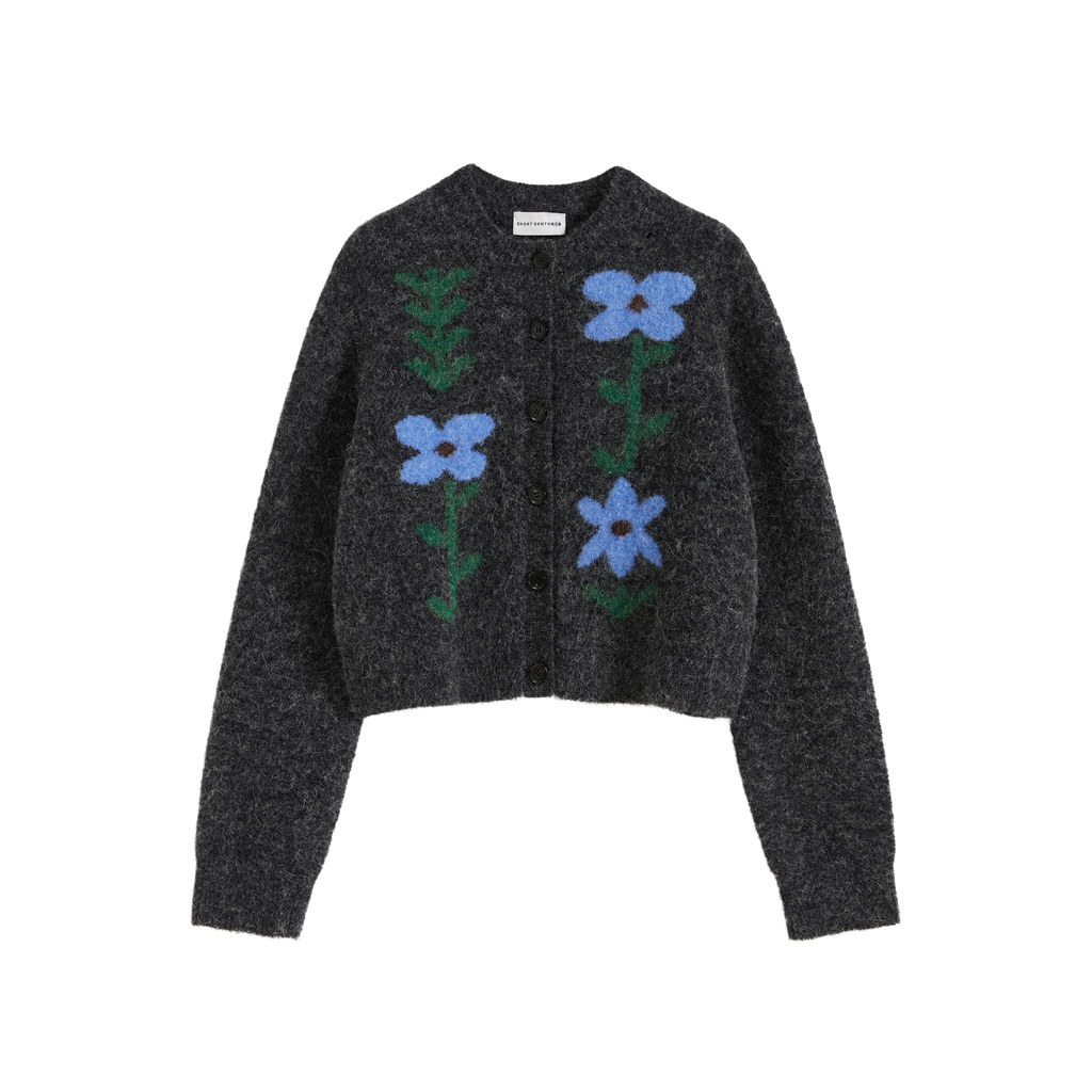 Marguerite Jacquard Crew Cardigan