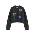 Marguerite Jacquard Crew Cardigan