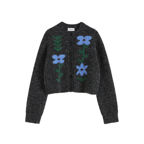 Marguerite Jacquard Crew Cardigan