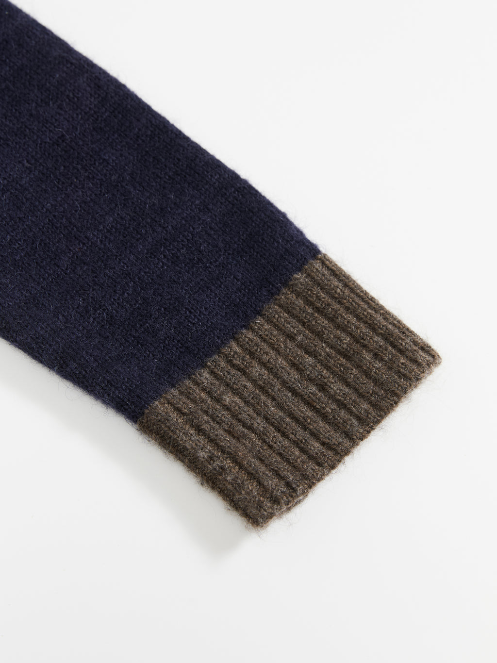 Color-Blocked Diamond Knit Cardigan
