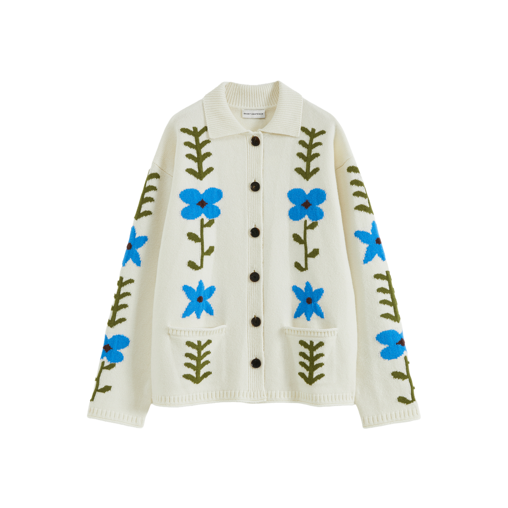 Marguerite Lapel Knit Cardigan