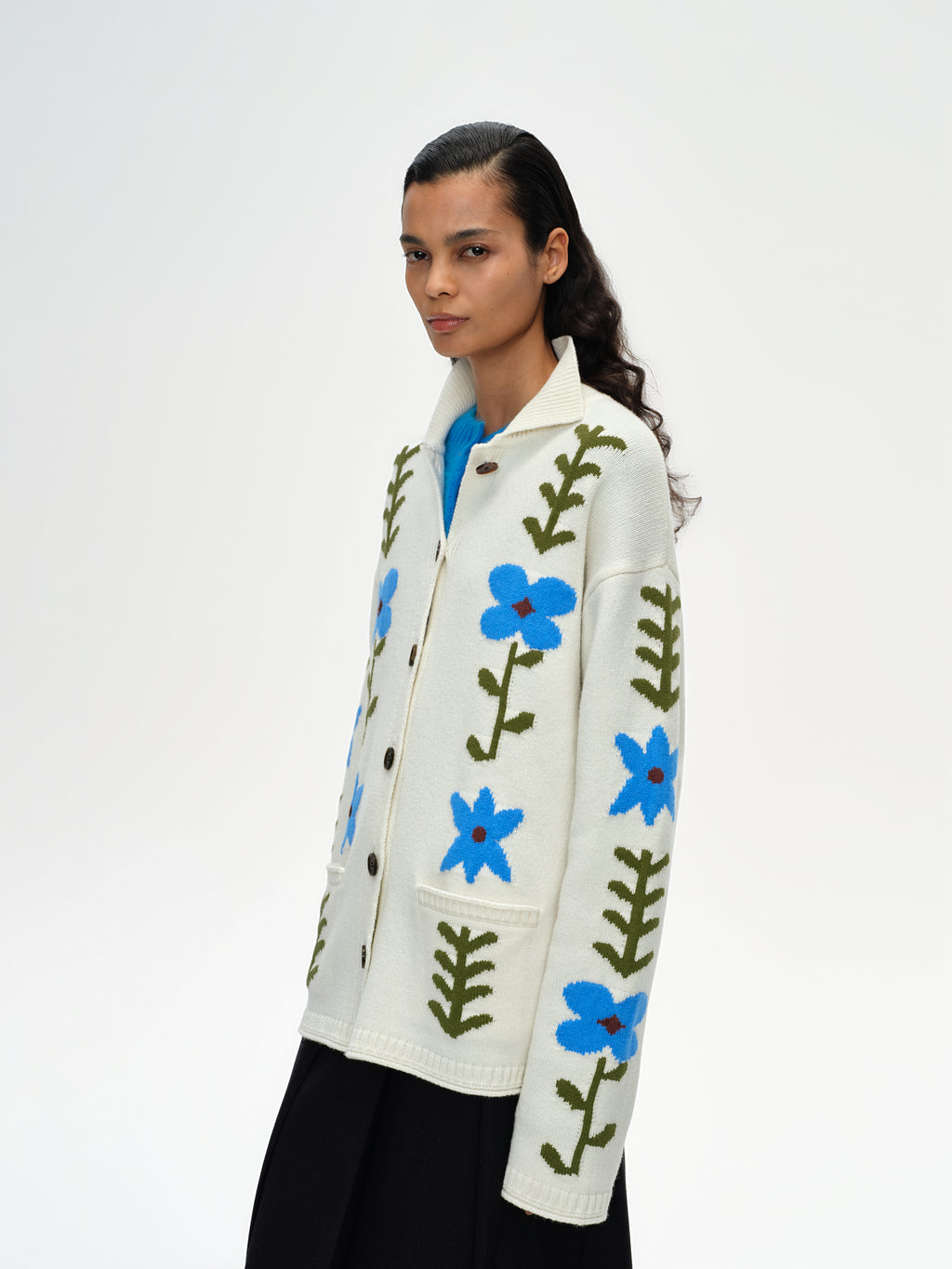 Marguerite Lapel Knit Cardigan