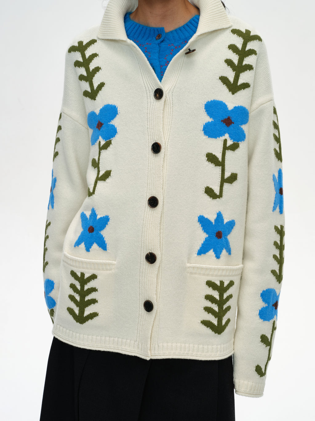 Marguerite Lapel Knit Cardigan