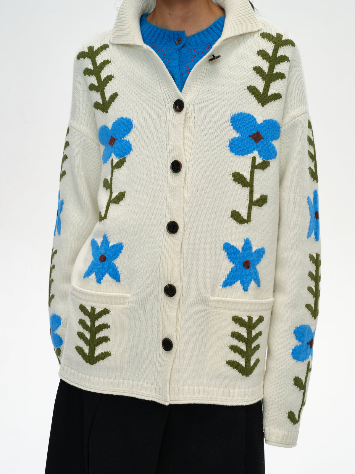 Marguerite Lapel Knit Cardigan