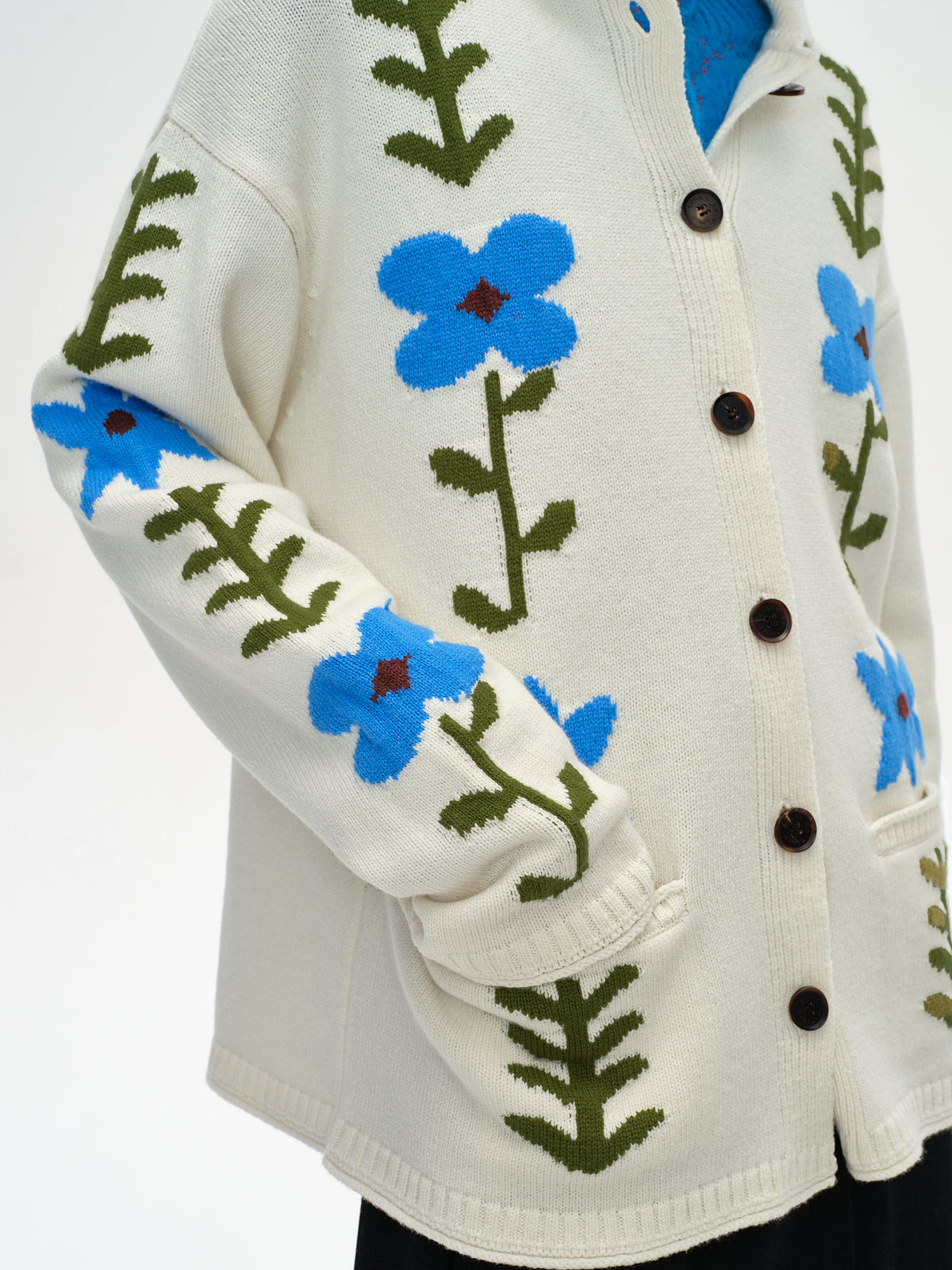 Marguerite Lapel Knit Cardigan