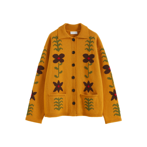 Marguerite Lapel Knit Cardigan