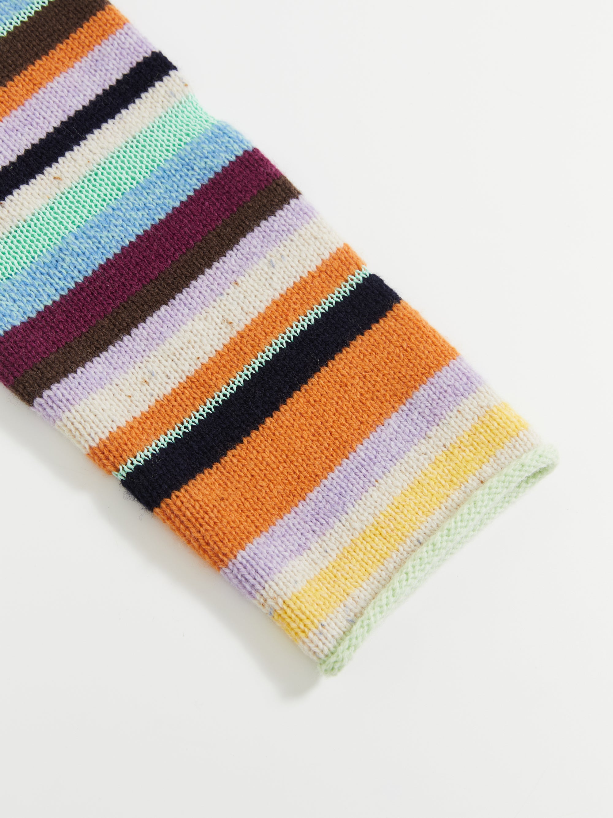 Colorful Striped Multi-Button Cardigan