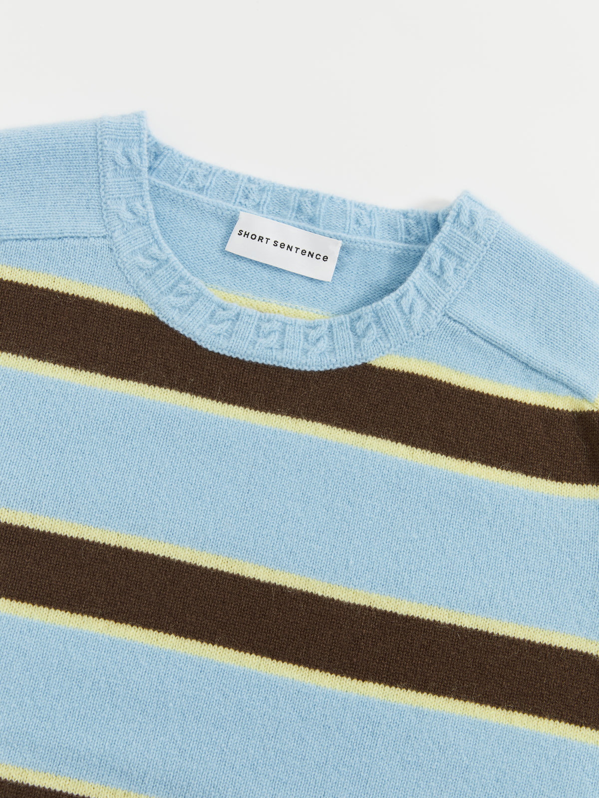 Saddle Shoulder Stripe Sweater