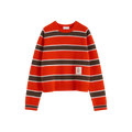 Saddle Shoulder Stripe Sweater