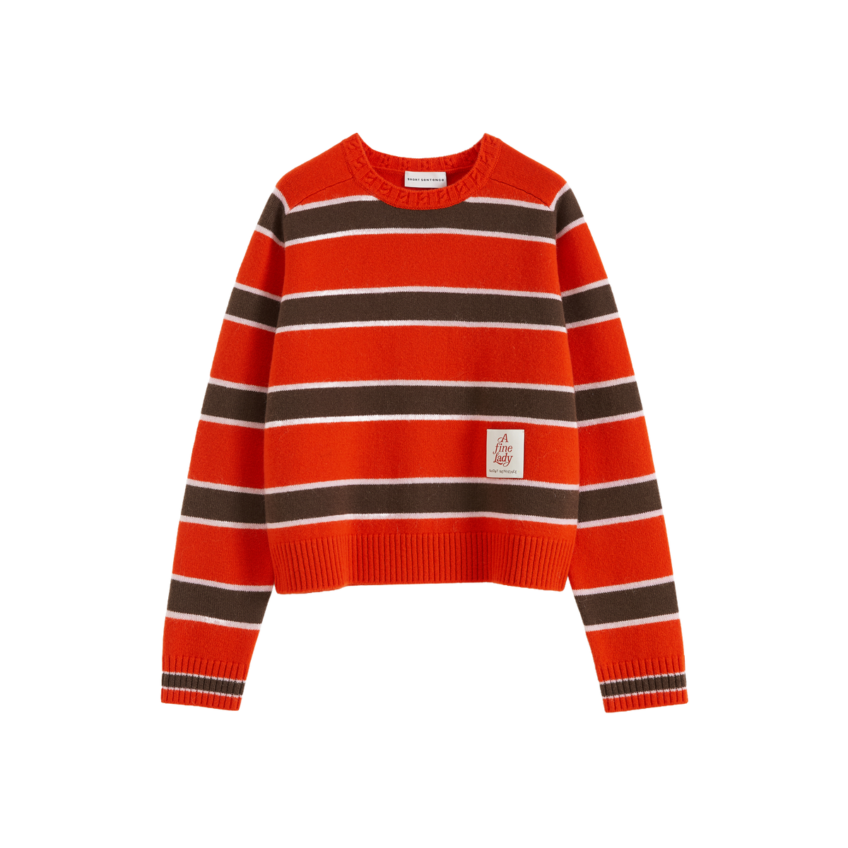 Saddle Shoulder Stripe Sweater