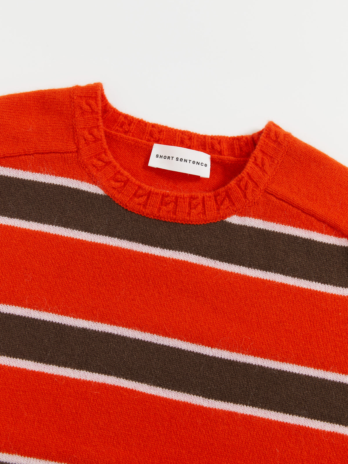 Saddle Shoulder Stripe Sweater