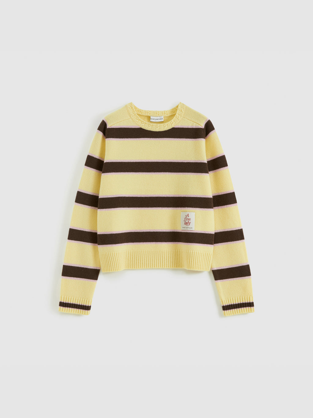 Saddle Shoulder Stripe Sweater