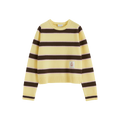 Saddle Shoulder Stripe Sweater
