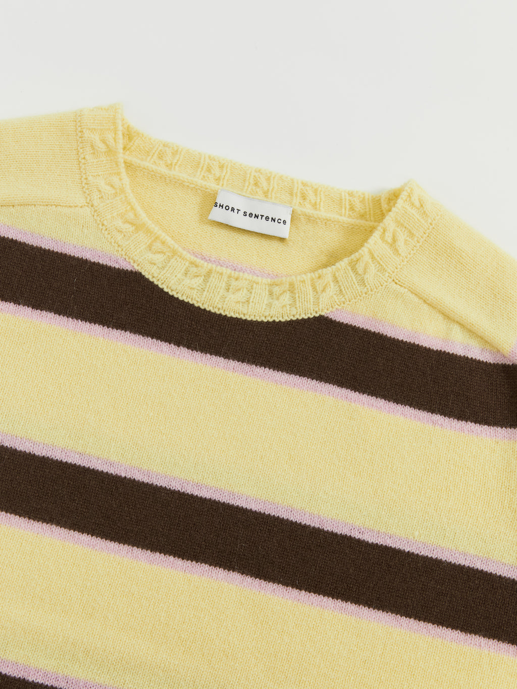 Saddle Shoulder Stripe Sweater