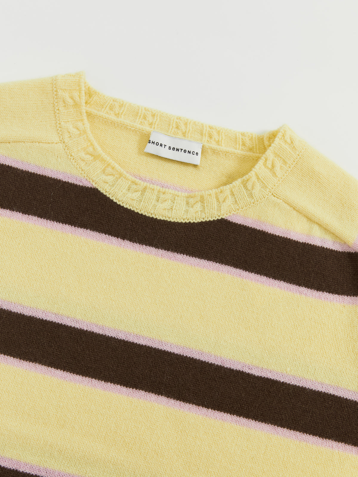 Saddle Shoulder Stripe Sweater