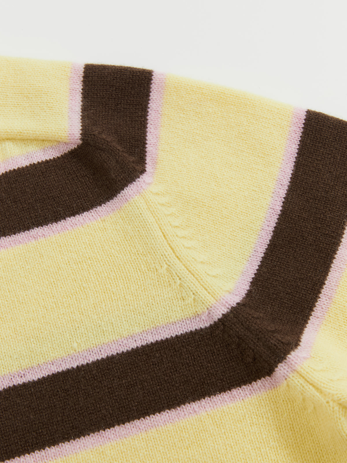 Saddle Shoulder Stripe Sweater