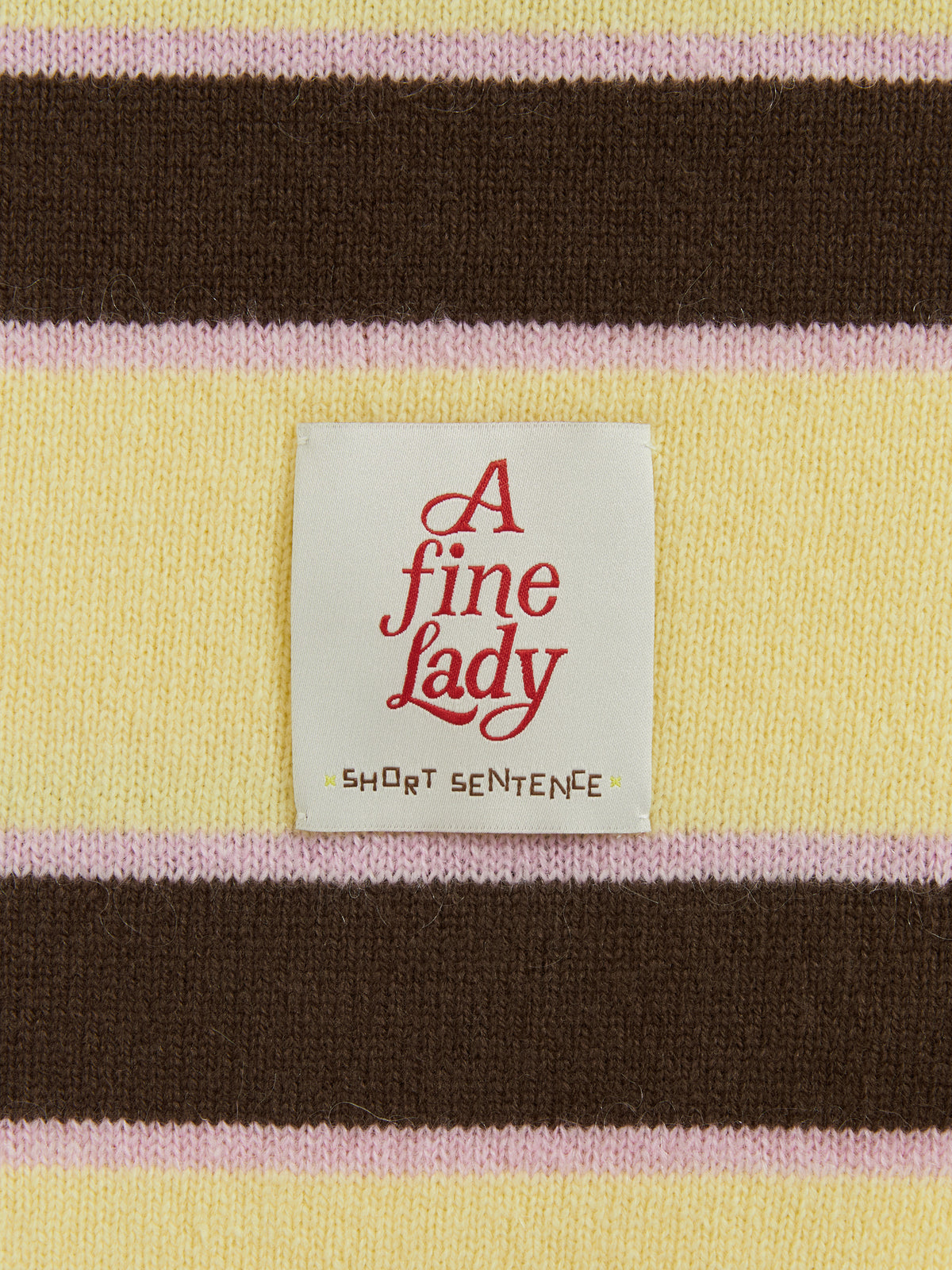 Saddle Shoulder Stripe Sweater