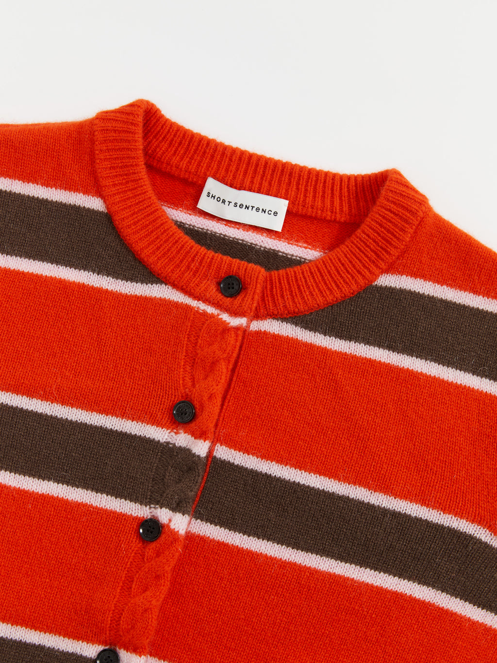 Striped Long Ribbed Cuff Cardigan