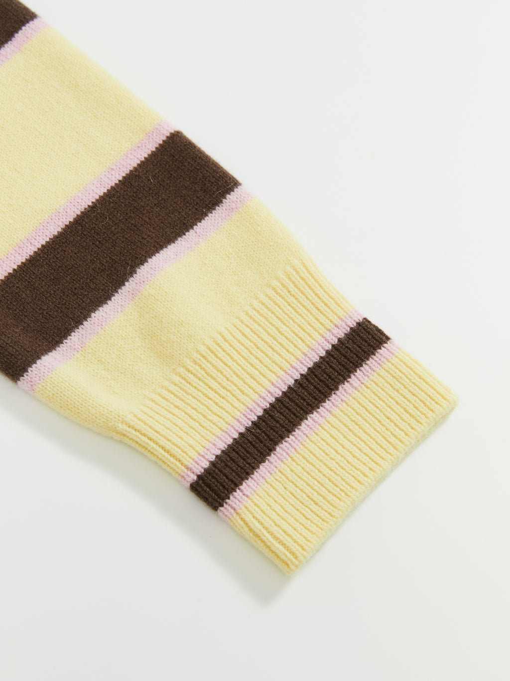 Striped Long Ribbed Cuff Cardigan