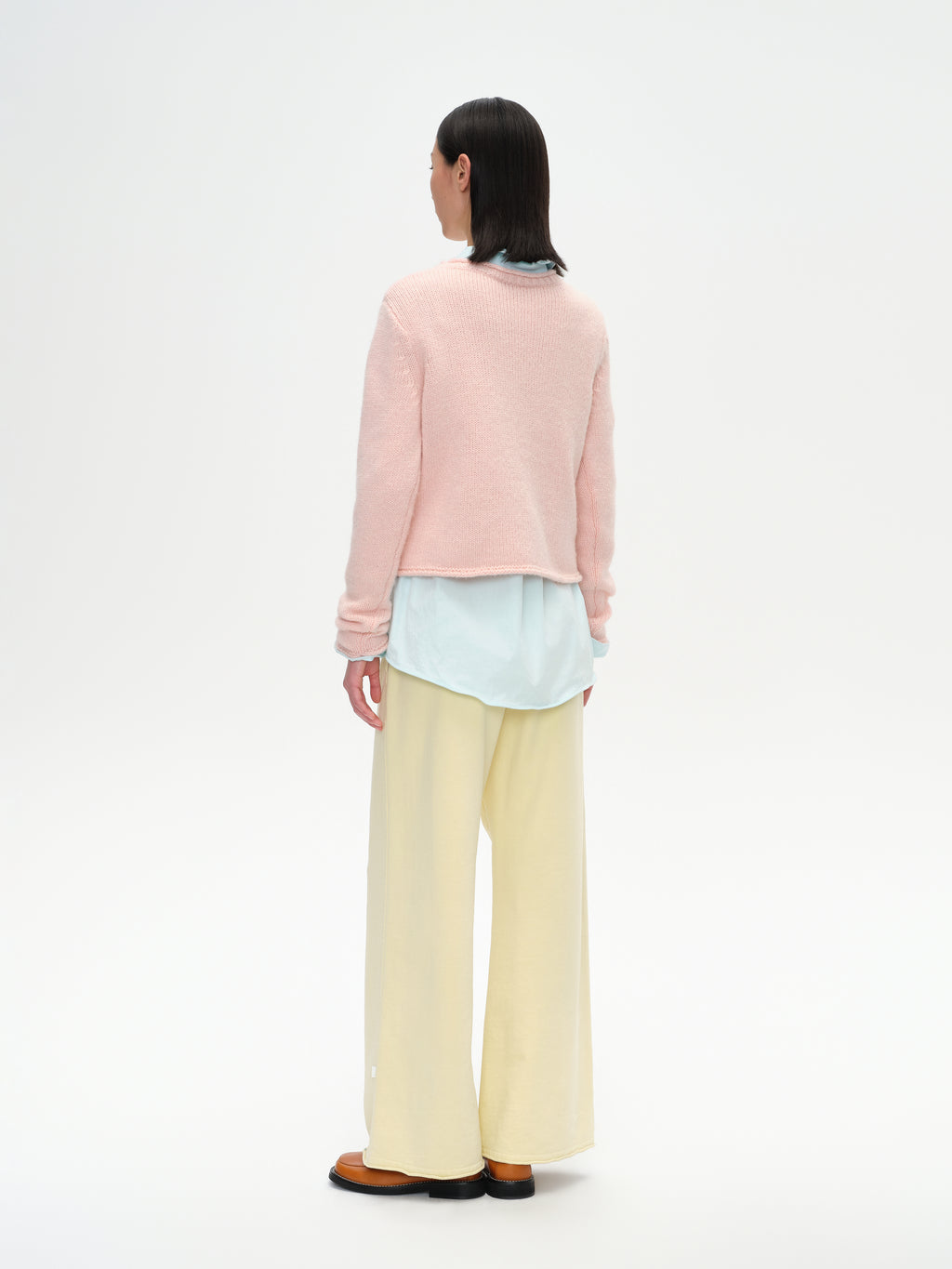 Heavy Gauge Rolled Edge Knit Top