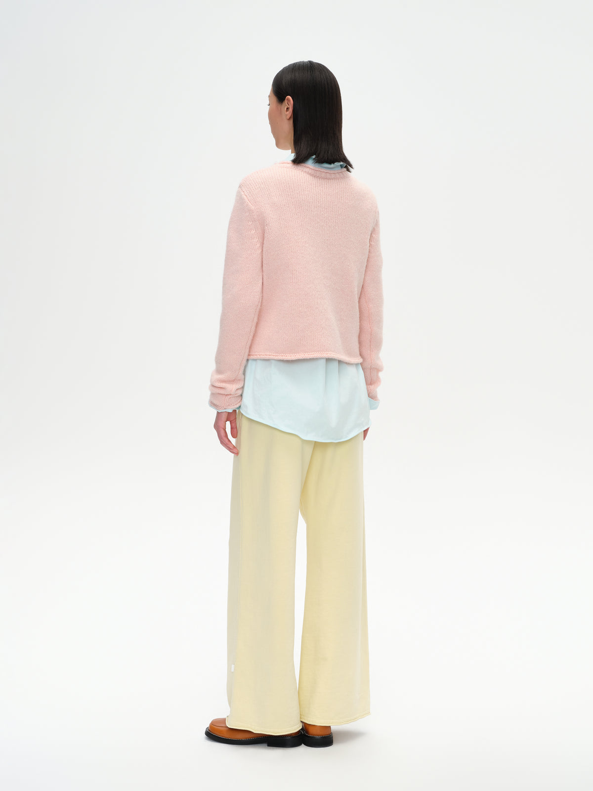 Heavy Gauge Rolled Edge Knit Top