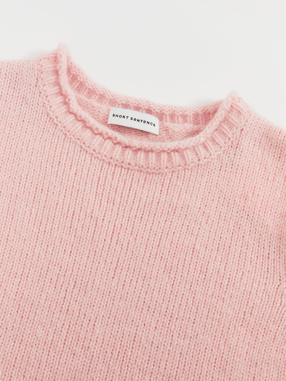 Heavy Gauge Rolled Edge Knit Top