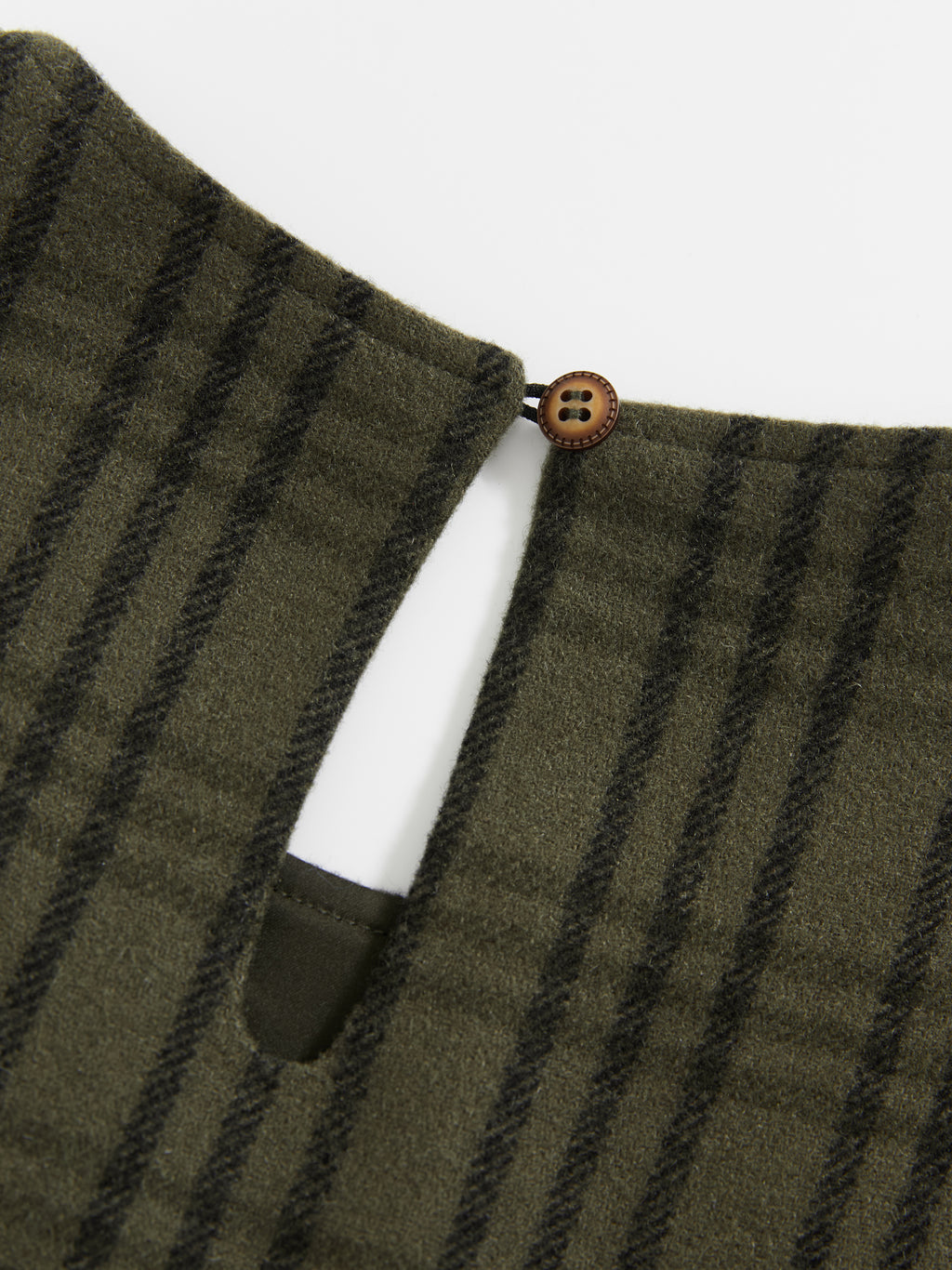 Yarn-Dyed Check Frayed Dress