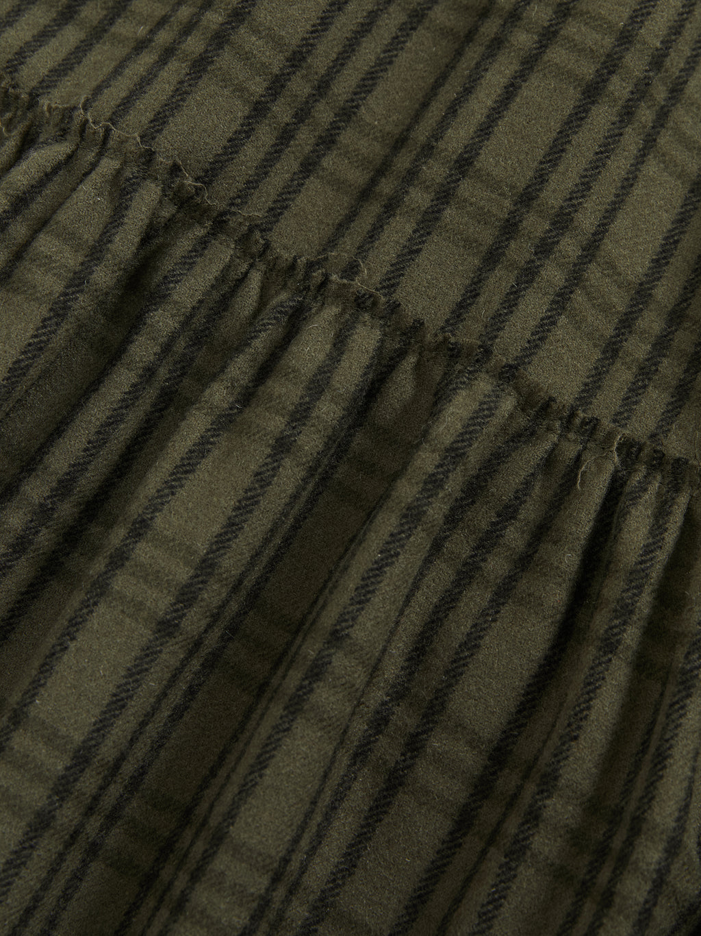 Yarn-Dyed Check Frayed Dress