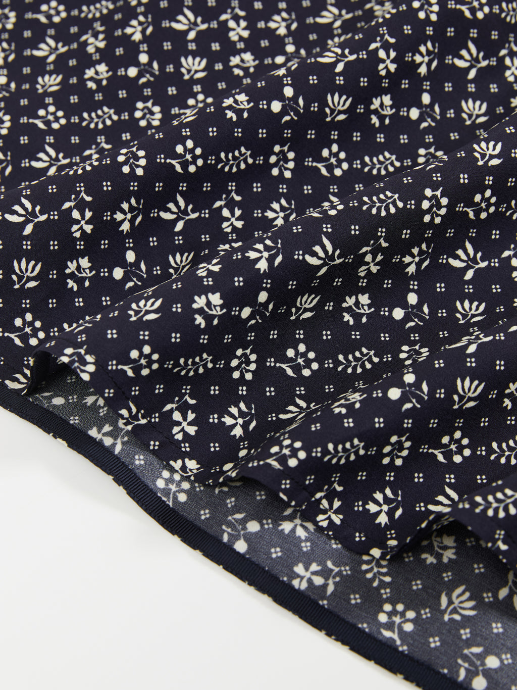 Daisy-Print Asymmetric Maxi Dress