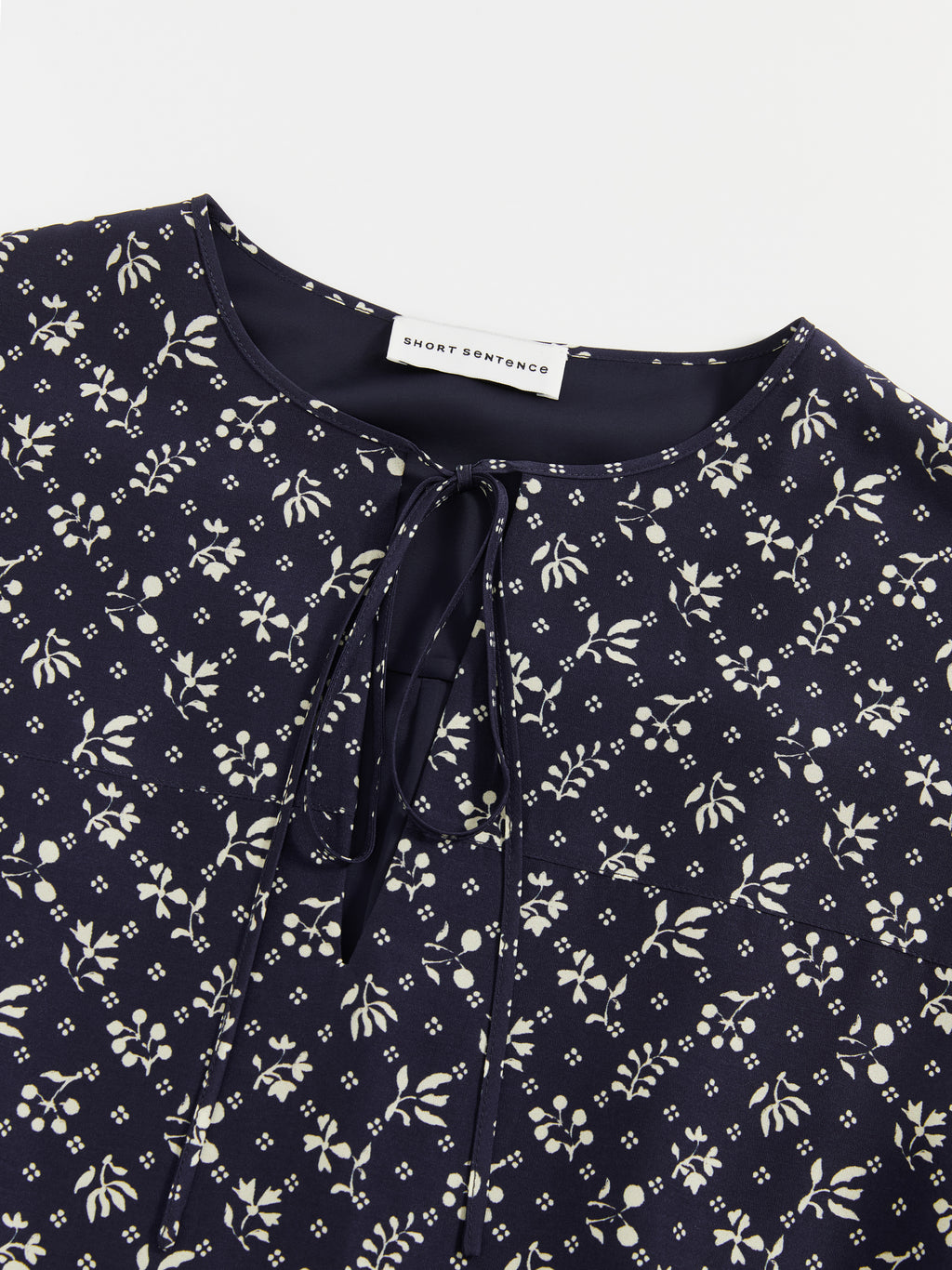 Daisy-Print Asymmetric Maxi Dress