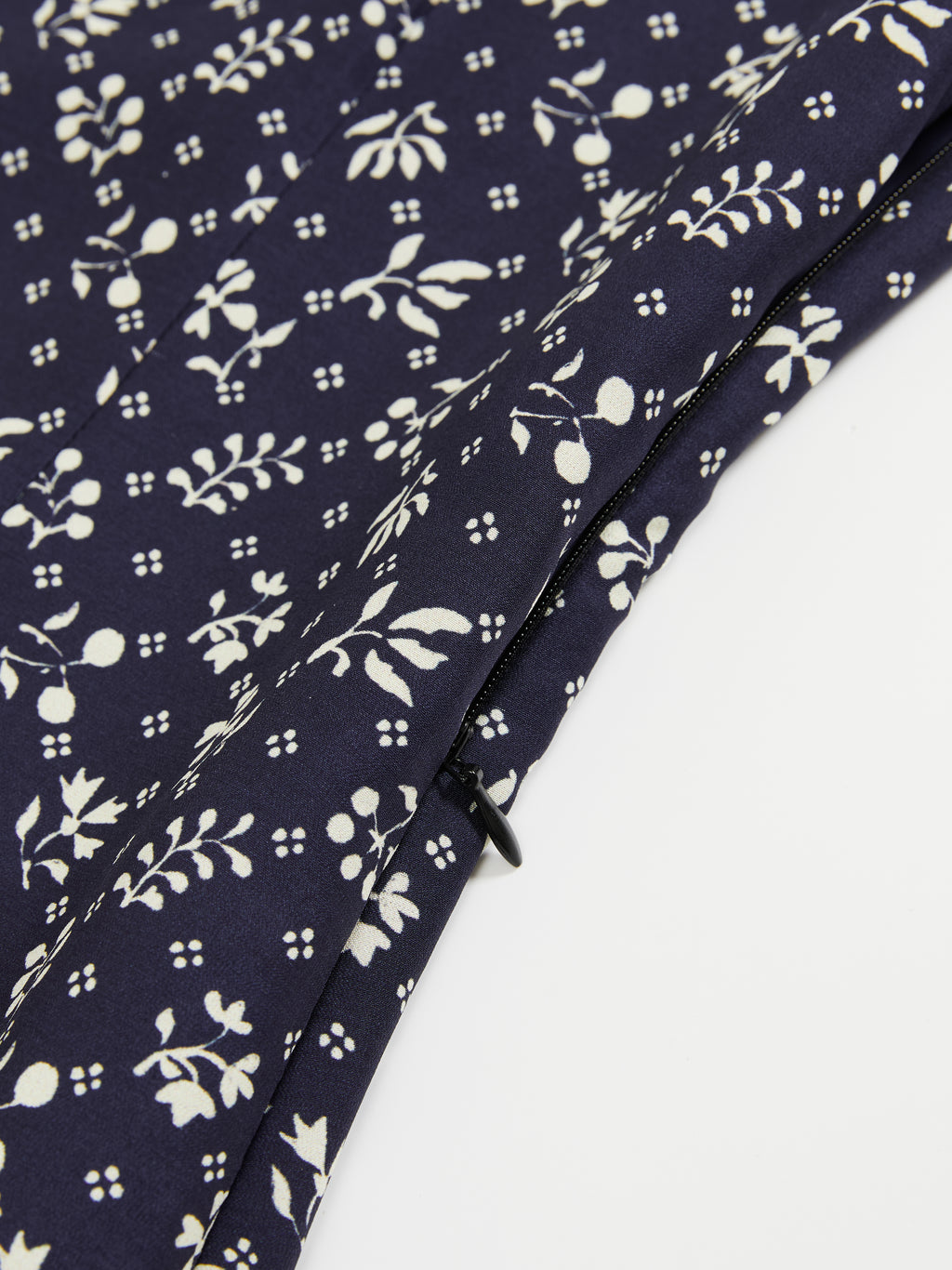 Daisy-Print Asymmetric Maxi Dress
