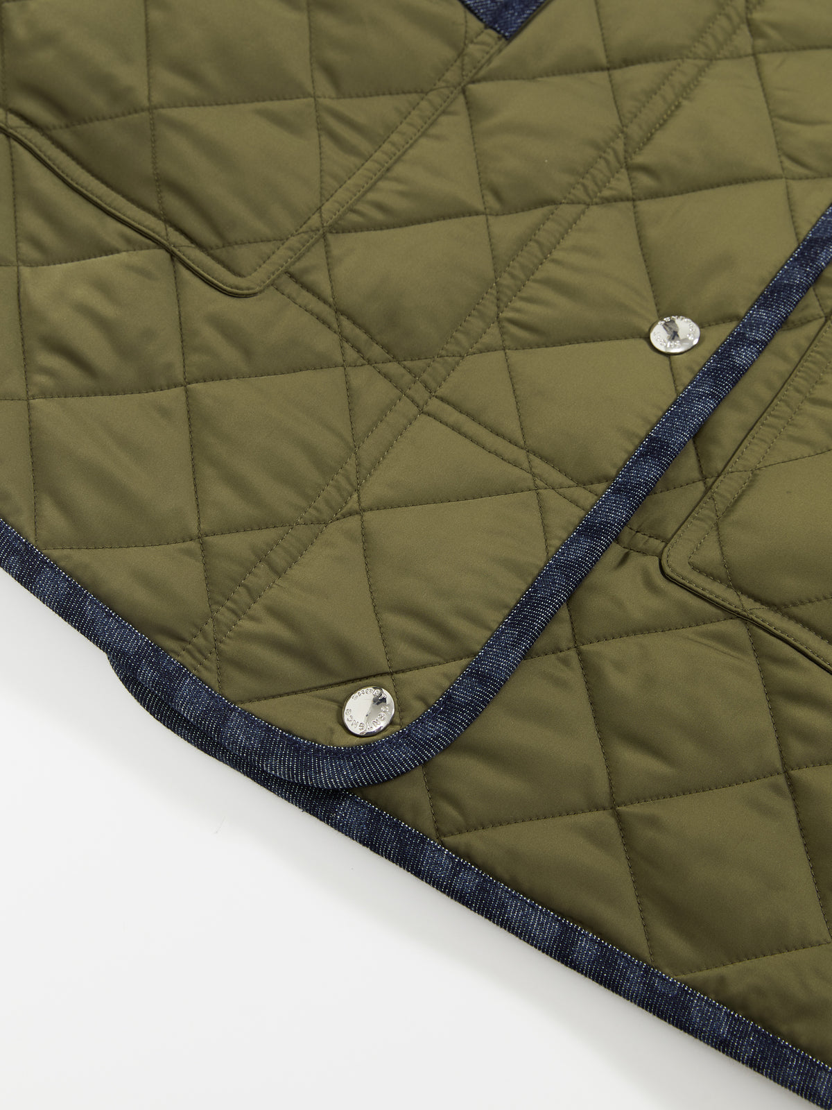 Patchwork Fur Collar Quilted Coat