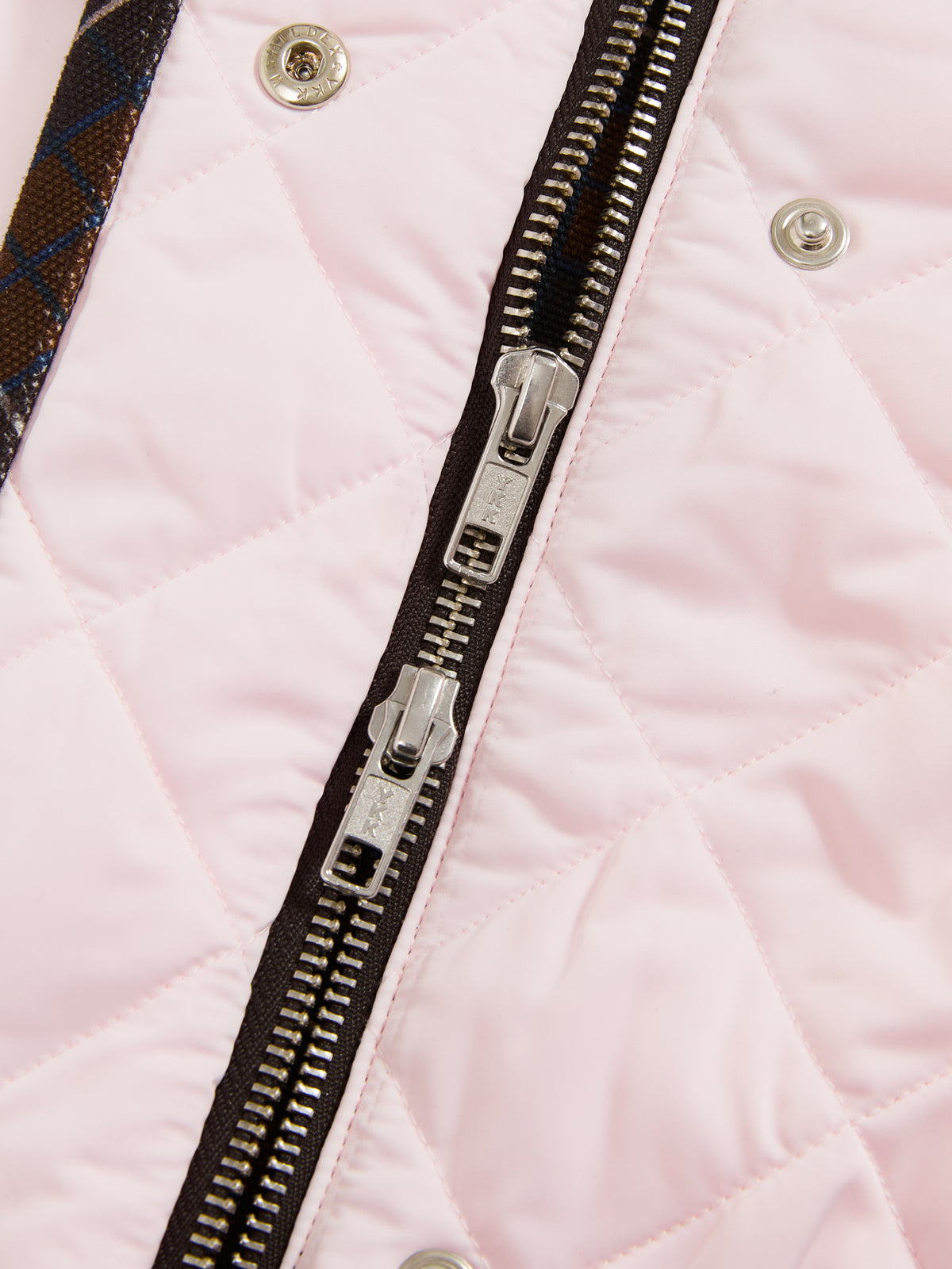 Patchwork Fur Collar Quilted Coat