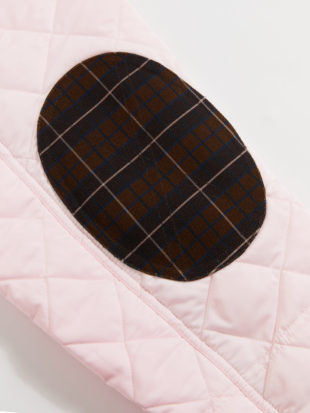 Patchwork Fur Collar Quilted Coat