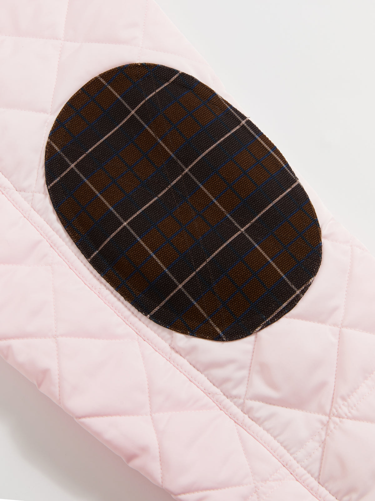 Patchwork Fur Collar Quilted Coat