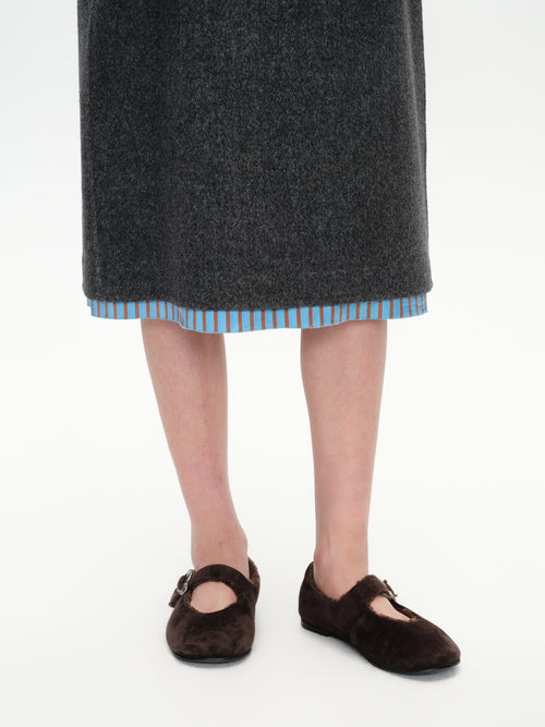 Ballon Heart Brooch Ballet Flats