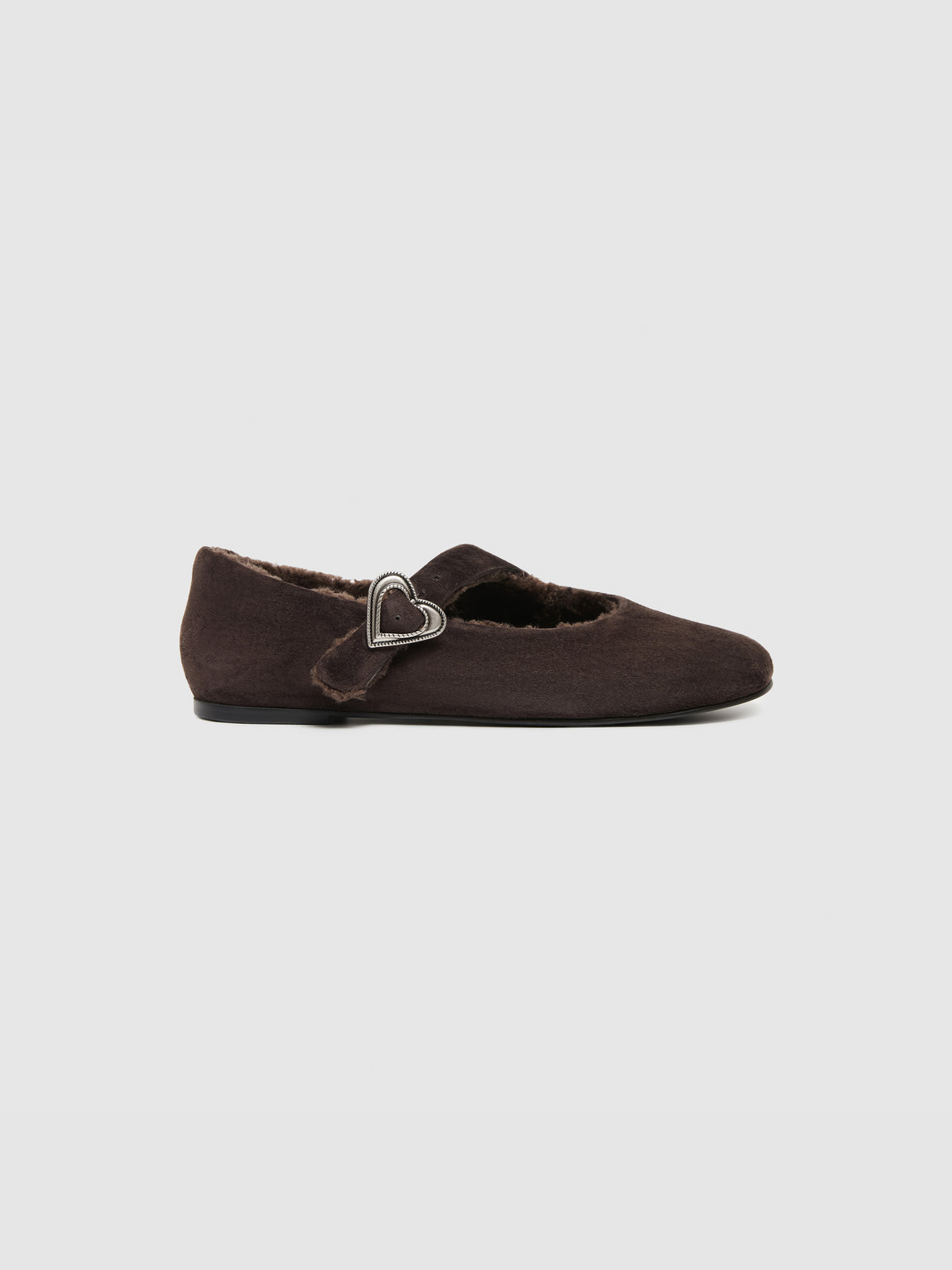 Ballon Heart Brooch Ballet Flats