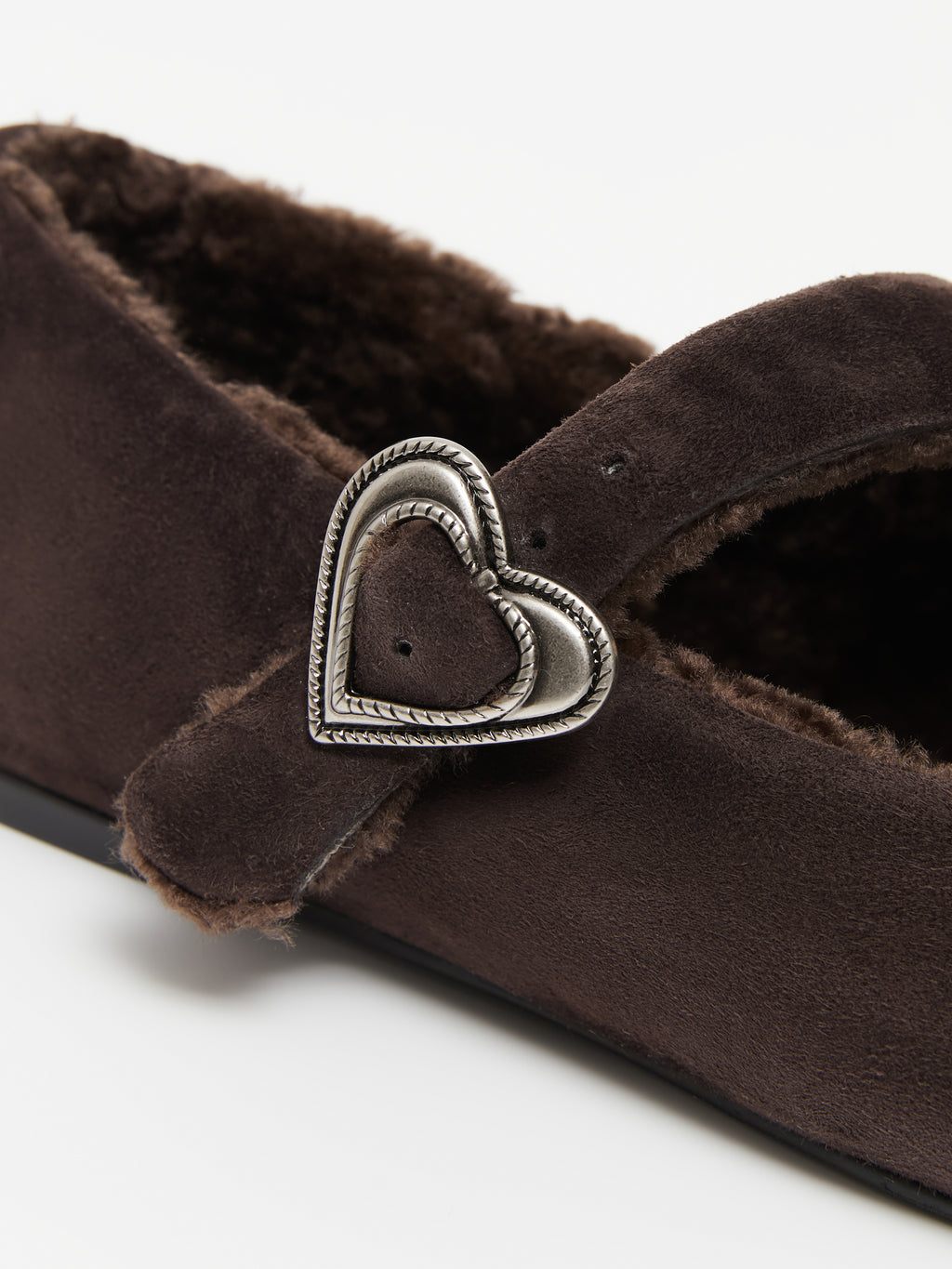 Ballon Heart Brooch Ballet Flats
