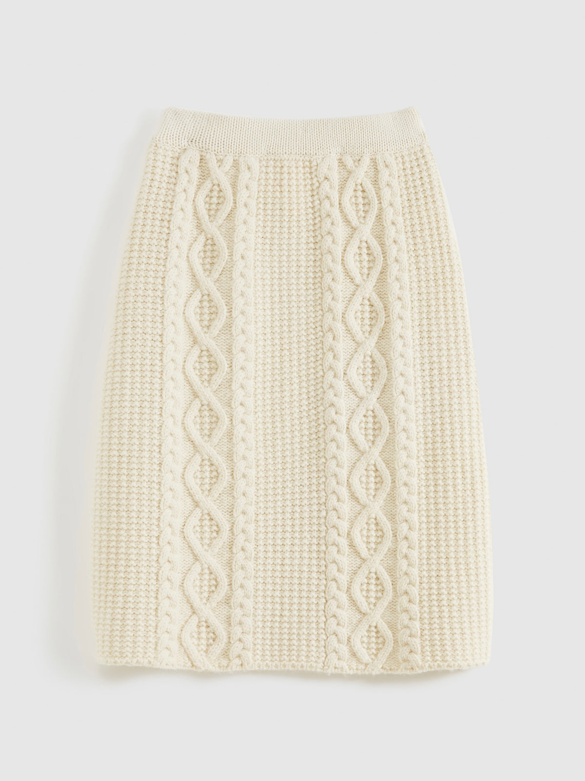 Chunky Cable-Knit Skirt